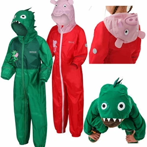 Regatta Peppa Pig Charco Kids All-In-One Rainsuit Waterproof Breathable - Picture 1 of 16