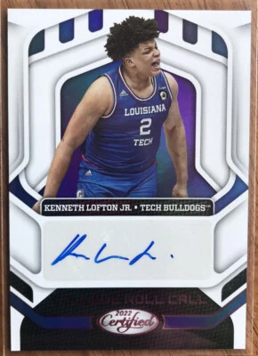 2022 Chronicles Draft Pink Certified College Roll Call Auto KENNETH LOFTON JR - Image 1 of 2