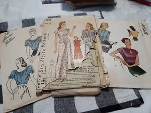 3 Vintage Sewing Women - Picture 1 of 3