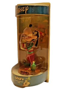 Walt Disney Resine Natale "Pippo Dondolante" Bobblehead Doll - Picture 1 of 5