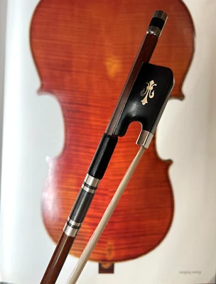 4/4 Size Cello Bow Well Balanced and Sweet Tone  Ebony Frog**Ship From USA** - Image 1 of 4