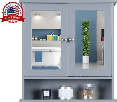 Mueble Gabinete De Para Baño De Pared Con Espejo Gabetas Almacenamiento Calidad Foto 1 de 4