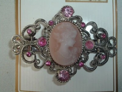 CONAIR ROSA ESTRÁS CAMAFEO METAL PASADOR PARA EL CABELLO ACCESORIO PARA EL CABELLO Foto 1 de 3