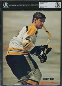 Bobby Orr Autographed 8x10 Magazine Page Photo Bruins Vintage Beckett #17070778 - Picture 1 of 4