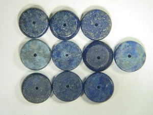 MA (10) Perline Rondelle Naturali AAA Afghanistan Lapislazzuli 5 x 14 mm 0497E - Foto 1 di 4