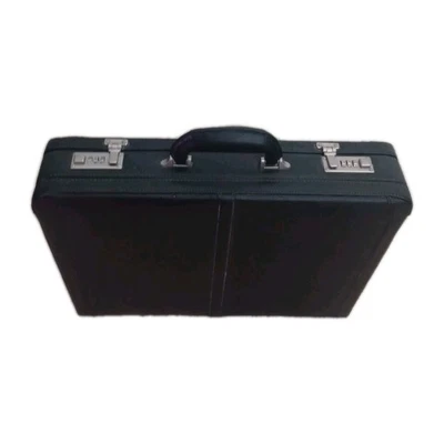 完好 Alpine Swiss AlpineSwiss 男式公文包 可扩展真皮公文包 — 第 1/4 张图片