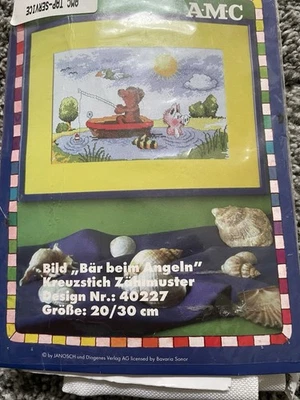 Janosch Stickset sticken Schon In Arbeit  mit Anleitung. 20x30. - Bild 1 von 2