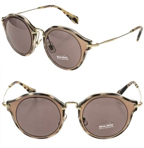 MIU MIU MU51SS NOIR 51S Sand Havana Rose Gold Sunglasses Cat Eye Women Butterfly - Picture 1 of 10