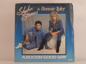 SHAKIN STEVENS & BONNIE TYLER A ROCKIN GOOD WAY (107) 2 Track 7" Single also Pic - Picture 1 of 8