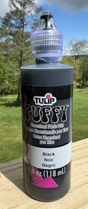 Tulip Slick Dimensional Fabric Paint Puffy Black 4oz - Picture 1 of 2