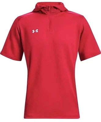 Sudadera con capucha de manga corta Under Armour roja blanca UA Command para hombre 1360690-600 talla XL Foto 1 de 4