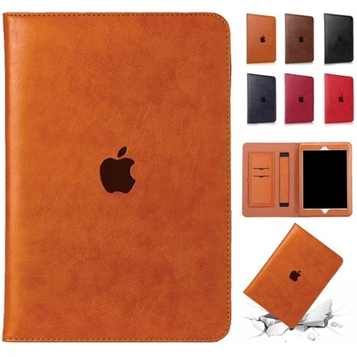 Leather Shockproof Smart Case For iPad A16 11 10 9 8 7 6 5 Gen Air Pro Mini - Image 1 of 4