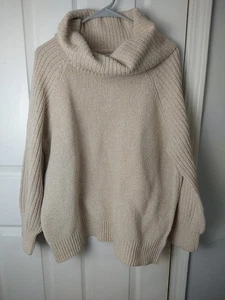 Suéter Pullover Nine West Mujer XXL Avena Capucha Cuello Globo Acanalado LS - Imagen 1 de 8