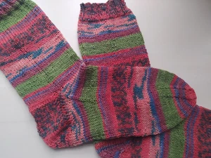 handgestrickte SOCKEN Gr. 38-40 *NEU* Handarbeit *REGIA* Stricksocken bunt - Bild 1 von 3