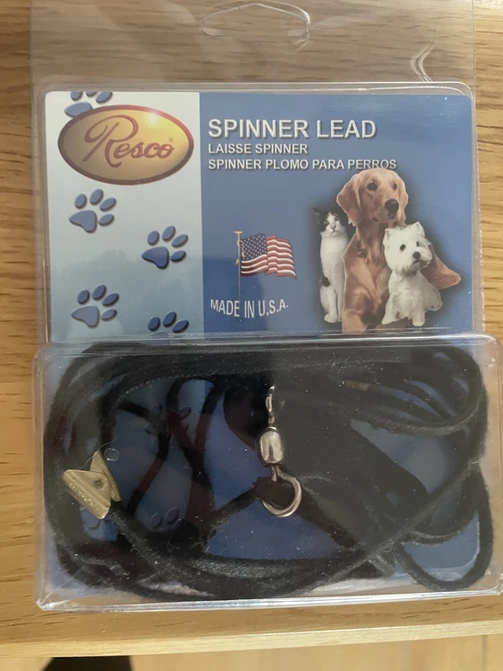 Resco Professional Black Dog Show Spinner Lead - Image 1 of 1