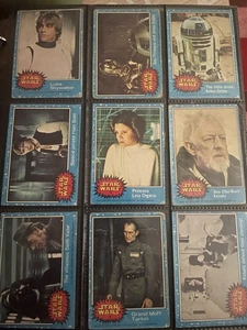 1977 Topps Star Wars SERIES 1 Blue Trading Card COMPLETE 66 Card Set - Picture 1 of 8