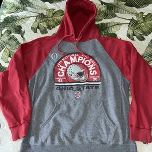 MENS OHIO STATE Hoodie Hooded Sweatshirt 2014 National Champions Football  - Picture 1 of 5
