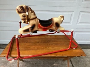 Vintage  Wonder Horse  " Pony"  Rocking Horse 1963 Children's Ride On Spring Toy - Picture 1 of 7