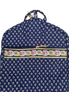 Vera Bradley Expanable Garment Bag Retired Maison Blue/Yellow Flora