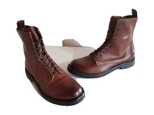 A.S.98 Herren Leder Stiefel mit Reißverschluss Farbe braun Größe 44 NEU - Bild 1 von 10
