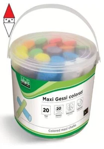 ARTICOLO SCOLASTICO LEBEZ GESSI COLORATI MAXI 20 PZ. - Foto 1 di 1
