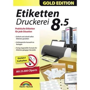 Markt & Technik Etiketten Druckerei 8.5 Gold Edition Vollversion, 1 Lizenz - Bild 1 von 1