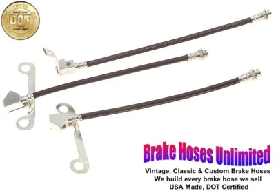 КОМПЛЕКТ ТОРМОЗНЫХ ШЛАНГОВ Lincoln Continental 1965 конец 1966 1967 1968 1969 - Изображение 1 из 2