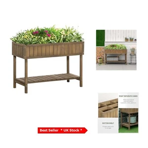 Multi-Functional Elevated Herb Planter with 8 Grids - Weather-Resistant Design - Picture 1 of 11