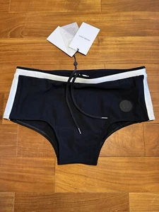 FRESCOBOL CARIOCA Sunga Costume da Bagno Uomo Slip Nero Taglia M - Foto 1 di 22