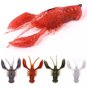 Crawfish Lures for Bass Fishing Pre-Rigged Soft Fishing Lures Amazing Bass Fi... - Picture 1 of 4