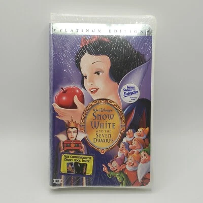 Snow White And The Seven Dwarfs - Disney VHS - PLATINUM EDITION Sealed - Image 1 of 4