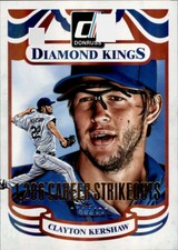 2014 Donruss Diamond Kings Career Stat Line #207 CLAYTON KERSHAW  /400 Dodgers