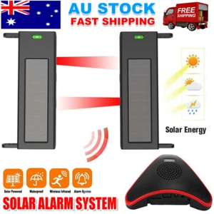 1000M Solar Wireless Home Driveway Security Alarm System No Need Replace Battery - Picture 1 of 12