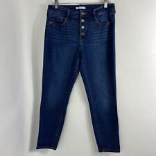 Nine West Jeans Women's Size 10 Skinny Ankle Medium Wash Mid Rise Button Fly