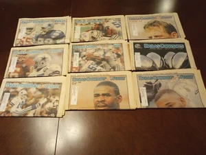 Lot of 32 different 1994 Dallas Cowboys Weekly Magazine Newspapers - Picture 1 of 4