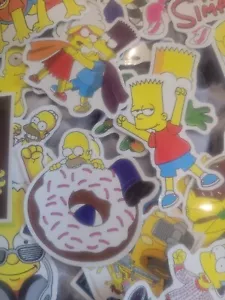 50 pz adesivi skateboard Simpson vinile laptop decalcomanie sticker droga lotto - Foto 1 di 13