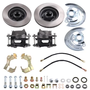 Complete Front Disc Brake Kit for Chevy Nova Omega Ventura 1968-1974 w/ Calipers - Picture 1 of 12