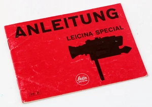 INSTRUCTIONS for Leicina Special German Instruction Leica Special Leitz ORIGINAL! - Picture 1 of 3
