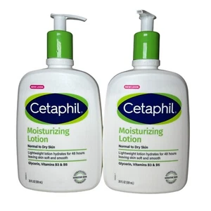 2x Cetaphil Moisturizing Lotion 20 fl oz Each Lightweight Hydration All Skin - Picture 1 of 3
