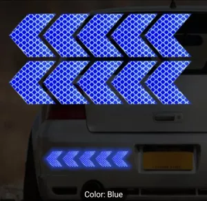 10 Pcs/set Reflective Arrow Sign Tape Safety Car Warning Tape Sticker Night Con - Picture 1 of 9