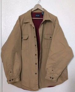 Puritan Cotton Button Down Fleece Lined Long Sleeve Casual Outdoor Jacket XXXL - Picture 1 of 22