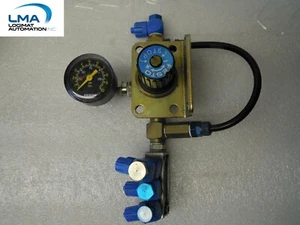 FESTO PRESSURE REGULATOR + GAUGE 0-10bar 0-125psi + FR-4-1/8B - Imagen 1 de 3