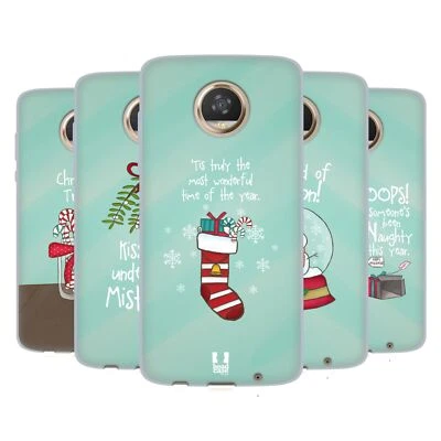 FUNDA DE GEL SUAVE HEAD CASE DESIGNS HOLIDAY CRAZE PARA TELÉFONOS MOTOROLA Foto 1 de 4