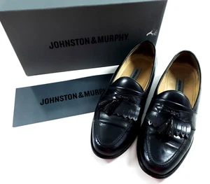 Mocasines Johnston & Murphy Emery KTSL Negro Borla Preppy Para Hombre Talla 10 M - Imagen 1 de 12