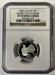 2009 S District of Columbia Silver Quarter NGC PF 70 - Picture 1 of 4