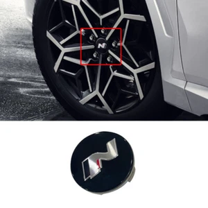 NEW OEM 19" N Logo Center Hub Wheel Cap 1p for Hyundai Tucson NX4 /Avante CN7 - Picture 1 of 2
