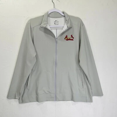 Chaqueta Nike Dri-Fit para mujer XL cremallera completa golf gris claro AJ5272-012 logotipo de los Cardenales Foto 1 de 4