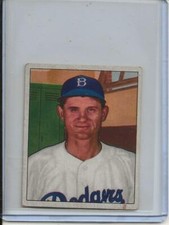1950 Bowman Baseball Card Elvin Preacher Roe Pitcher Brooklyn Dodgers EX + # 167