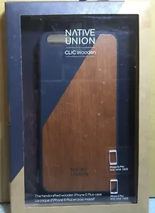 NATIVE UNION CLIC BLUE CHERRY WOODEN CASE FOR IPHONE 6 PLUS OPEN BOX - Picture 1 of 9