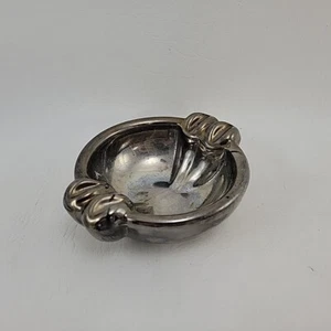 Vintage Silvered Glass Ashtray - Picture 1 of 8